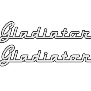 Vintage Gladiator Fender Emblems
