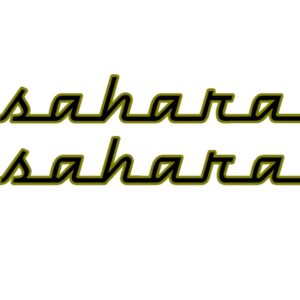Vintage Sahara Fender Emblems